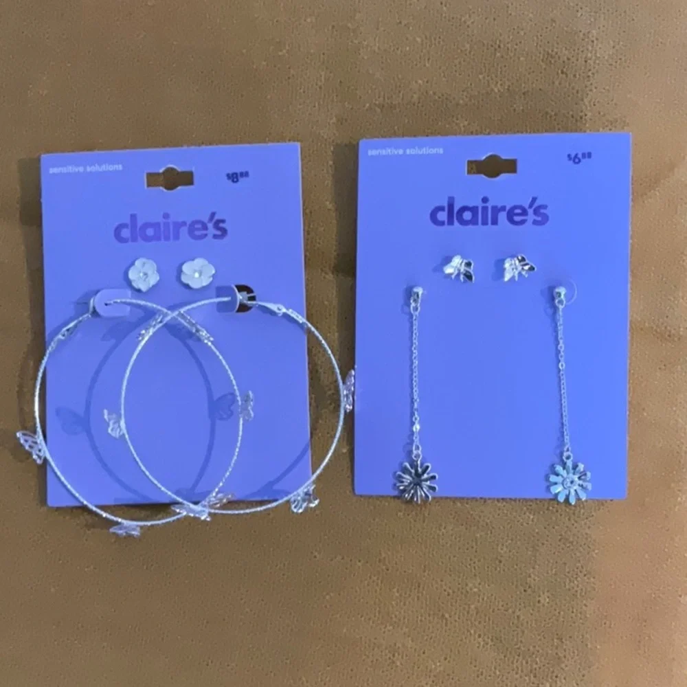 Claire’s Sensitive Solutions Earring Bundle - Butterflies